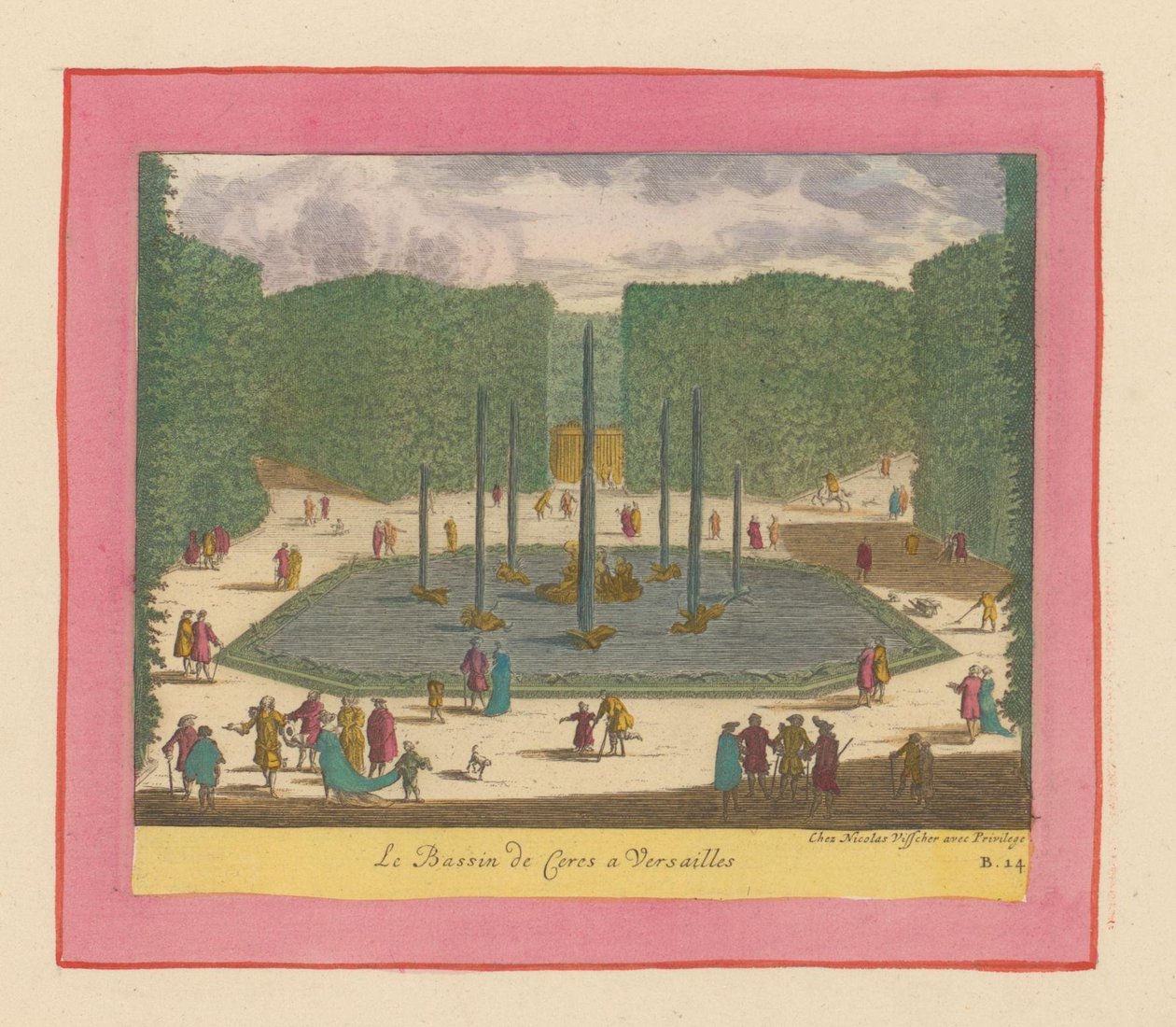 Becken und Brunnen der Ceres in den Gärten von Versailles da Willem Swidde