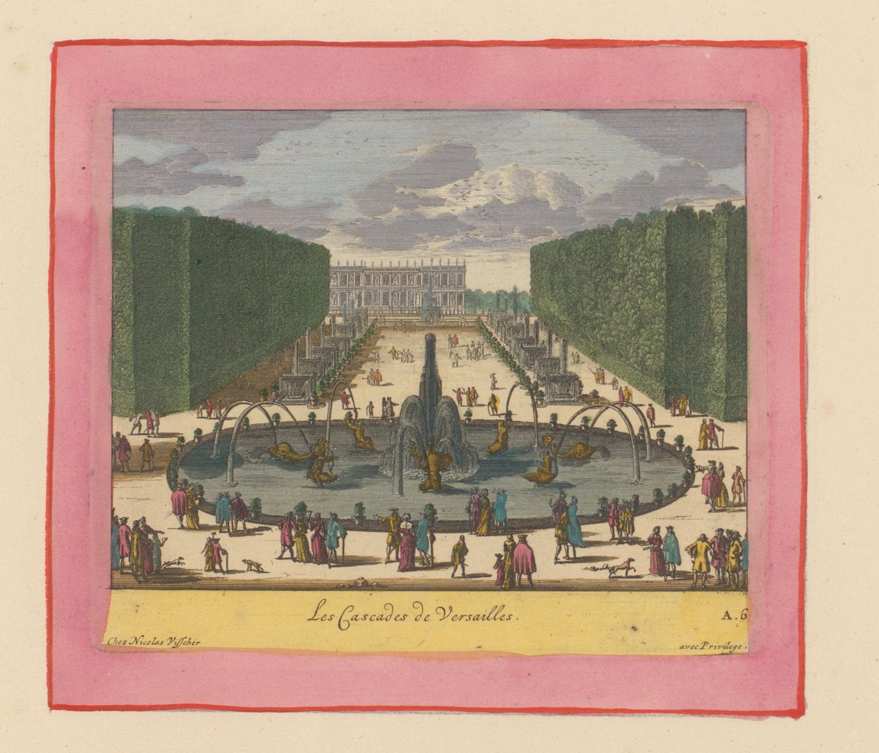 Kaskaden in den Gärten von Versailles da Willem Swidde