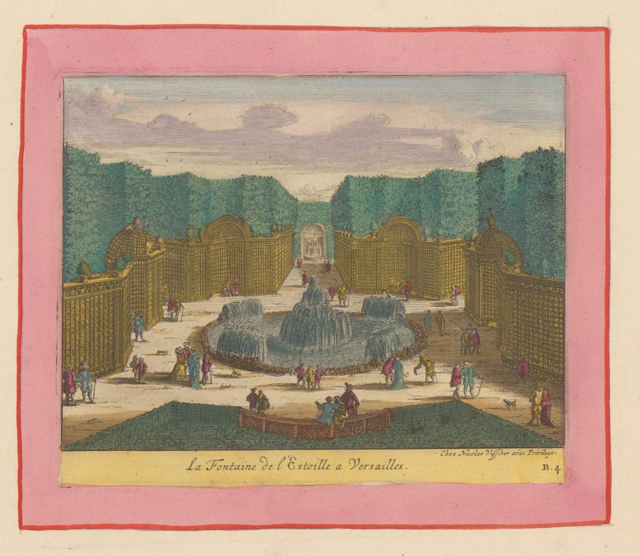 Brunnen im Sternenwald in den Gärten von Versailles da Willem Swidde