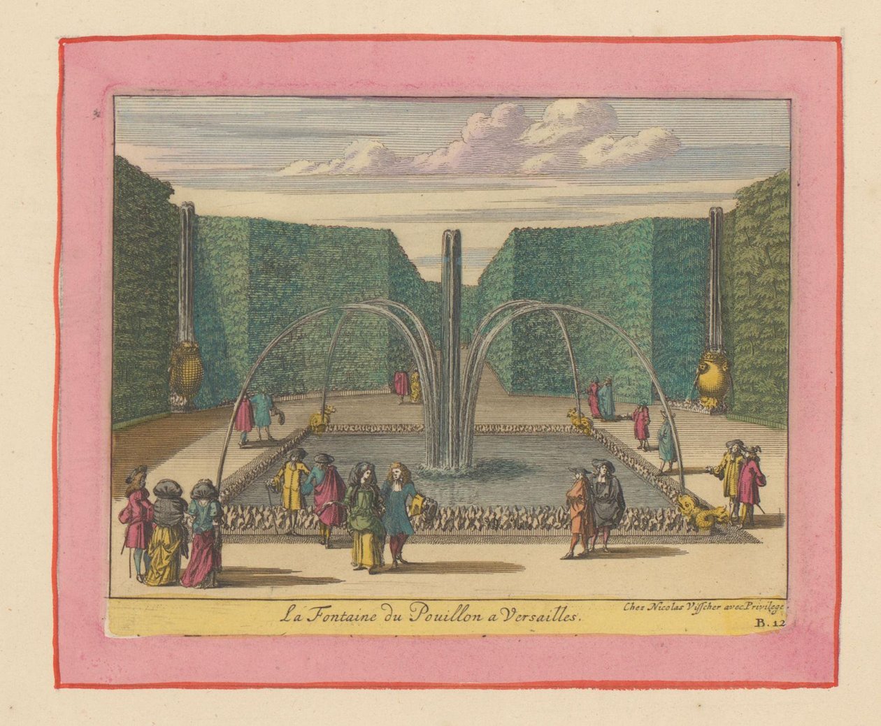 Brunnen von Pouillon in den Gärten von Versailles da Willem Swidde