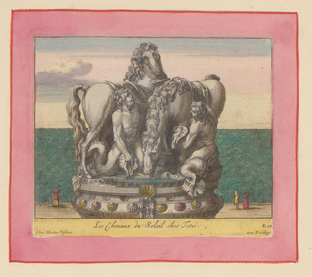 Statue der Sonnenpferde, betreut von zwei Tritonen da Willem Swidde