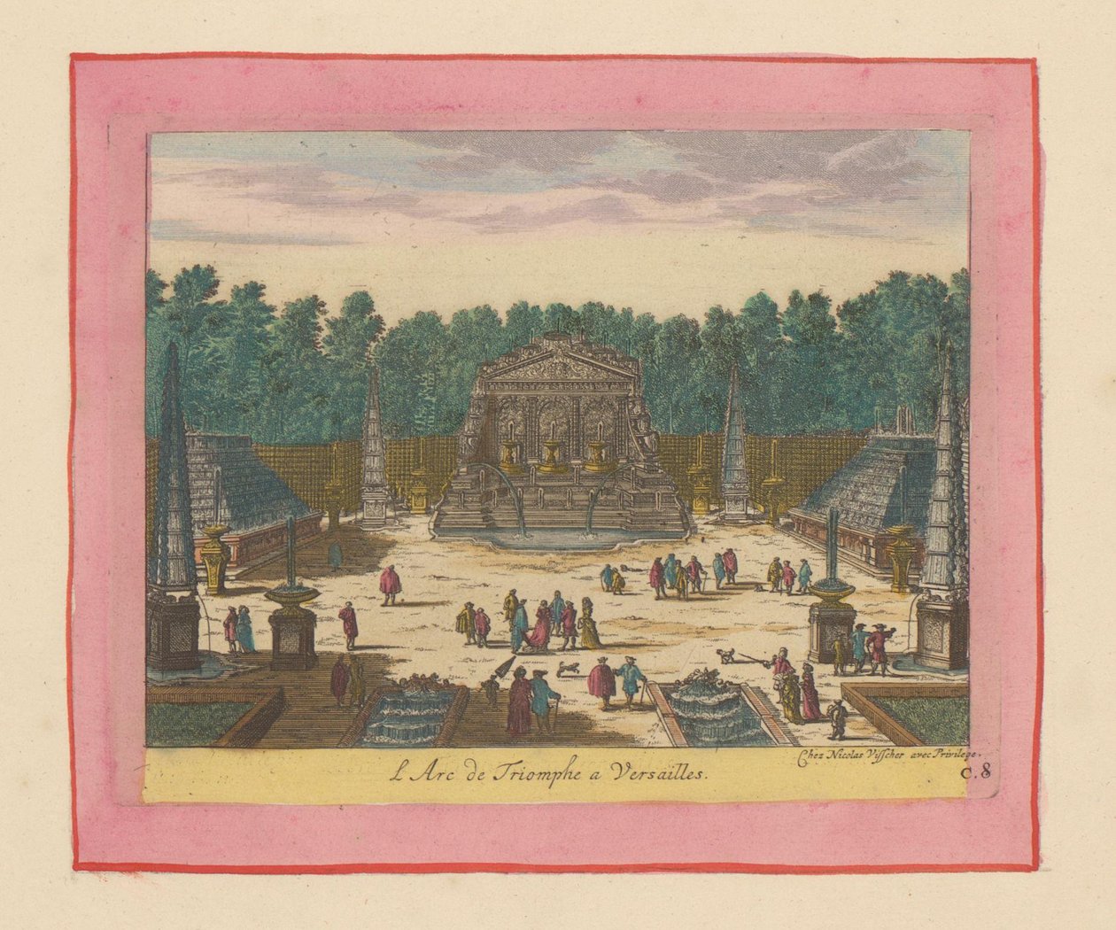 Triumphbogen in den Gärten von Versailles da Willem Swidde