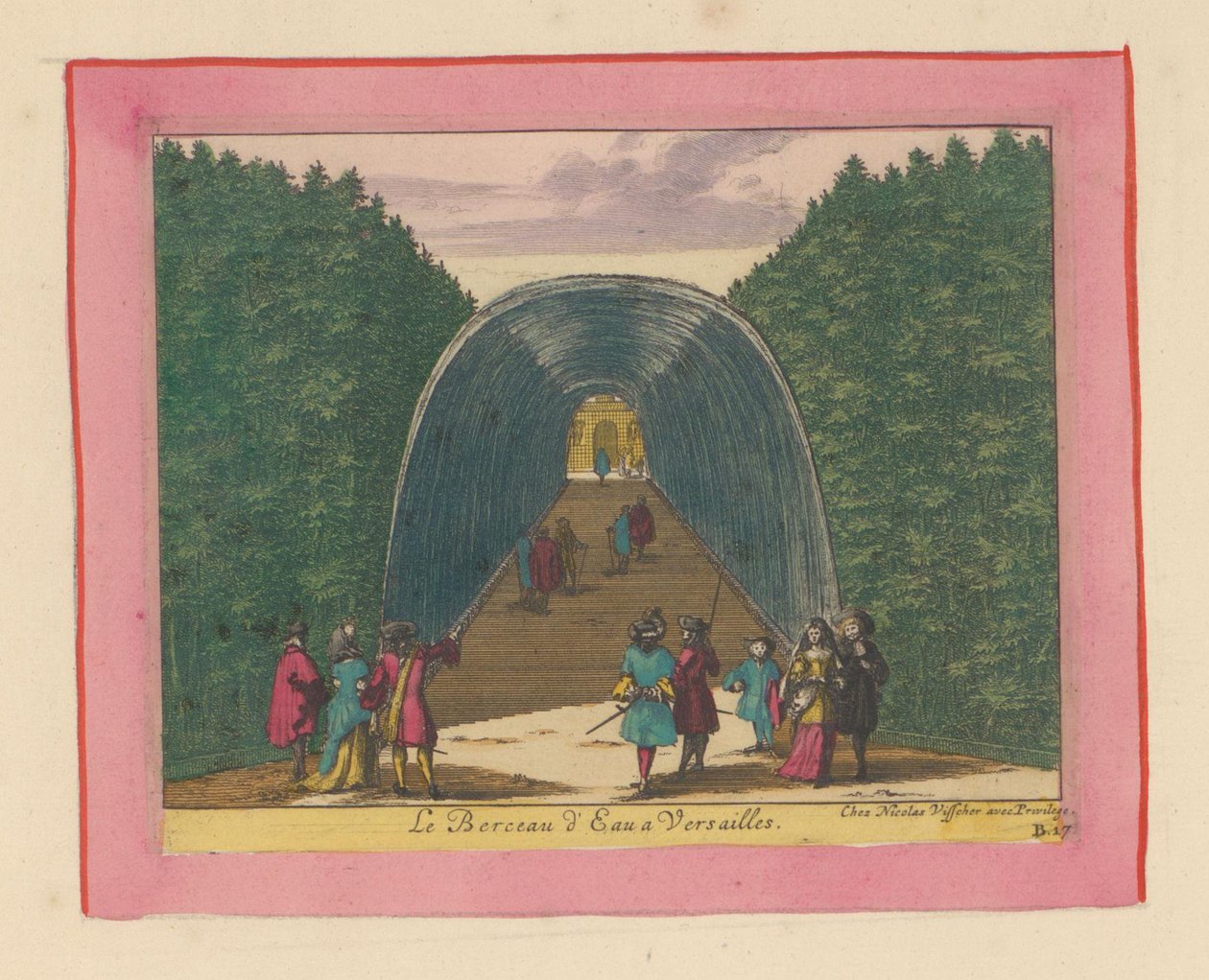 Wasserbecken in den Gärten von Versailles da Willem Swidde