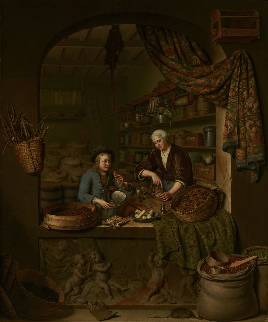 Una drogheria da Willem Van Mieris