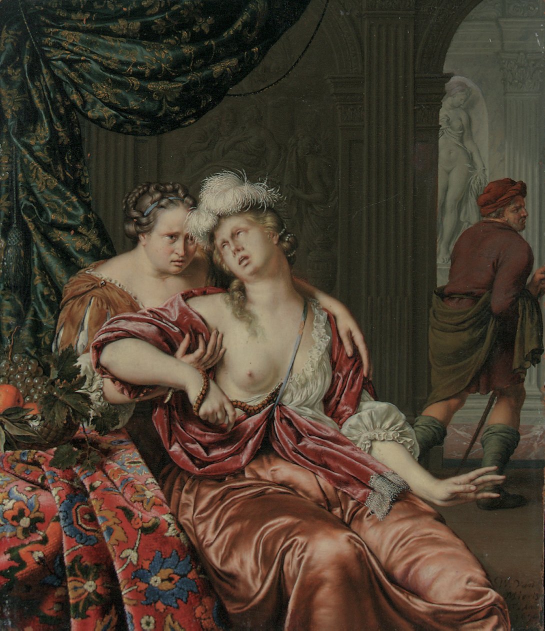La morte di Cleopatra, 1694 da Willem Van Mieris