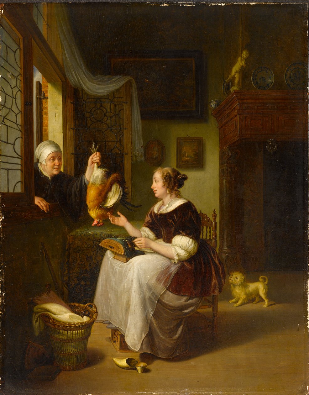 Il venditore di pollame da Willem Van Mieris