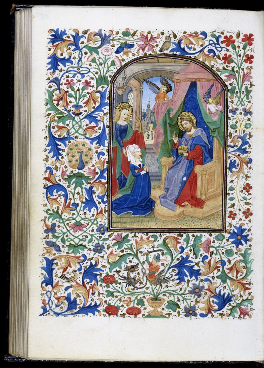 Besitzer von der heiligen Katharina Christus vorgestellt da Willem Vrelant