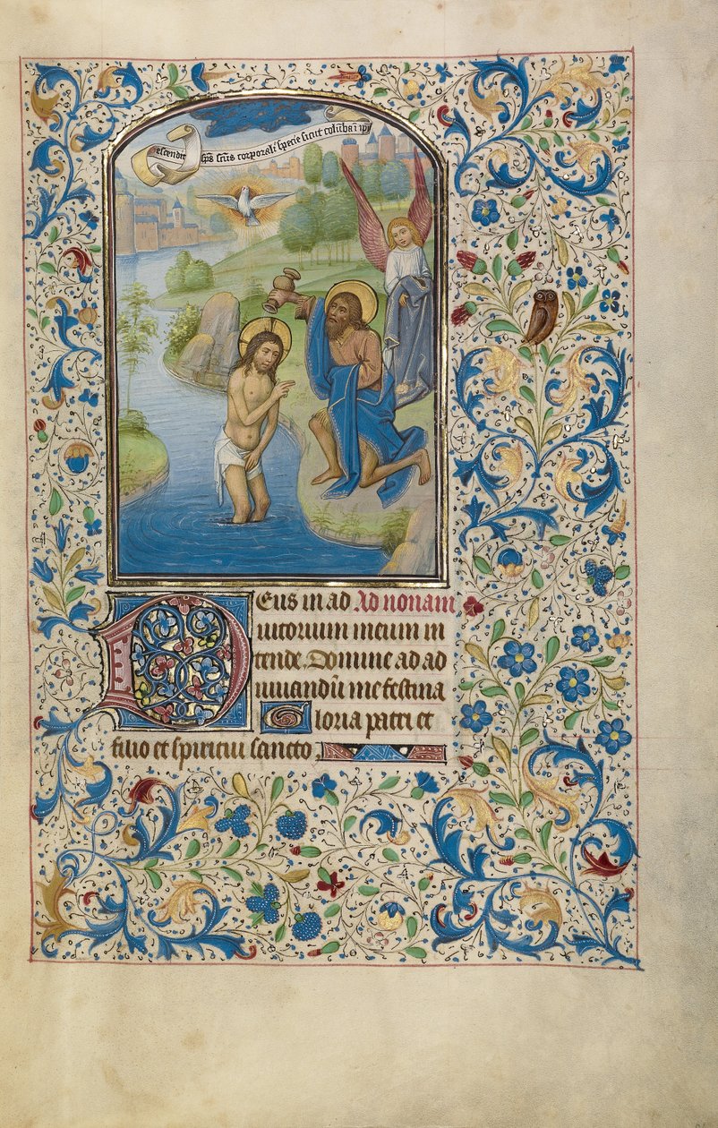 Die Taufe Christi da Willem Vrelant