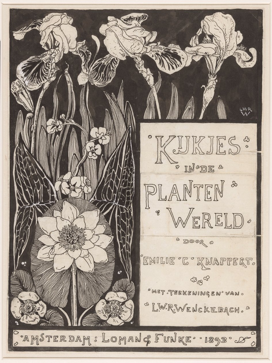 Progetto di copertina per: Knappert, Emilie C., Occhiata nel mondo delle piante, 1893 da Ludwig Willem Reymert Wenckebach