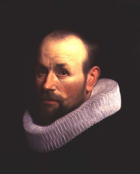 Ritratto di un uomo con un collare da Willem Willemsz. van der Vliet