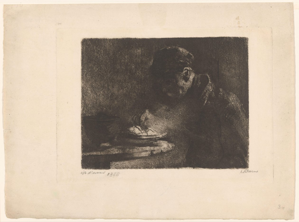 Uomo che mangia da Willem Witsen (signed by artist)