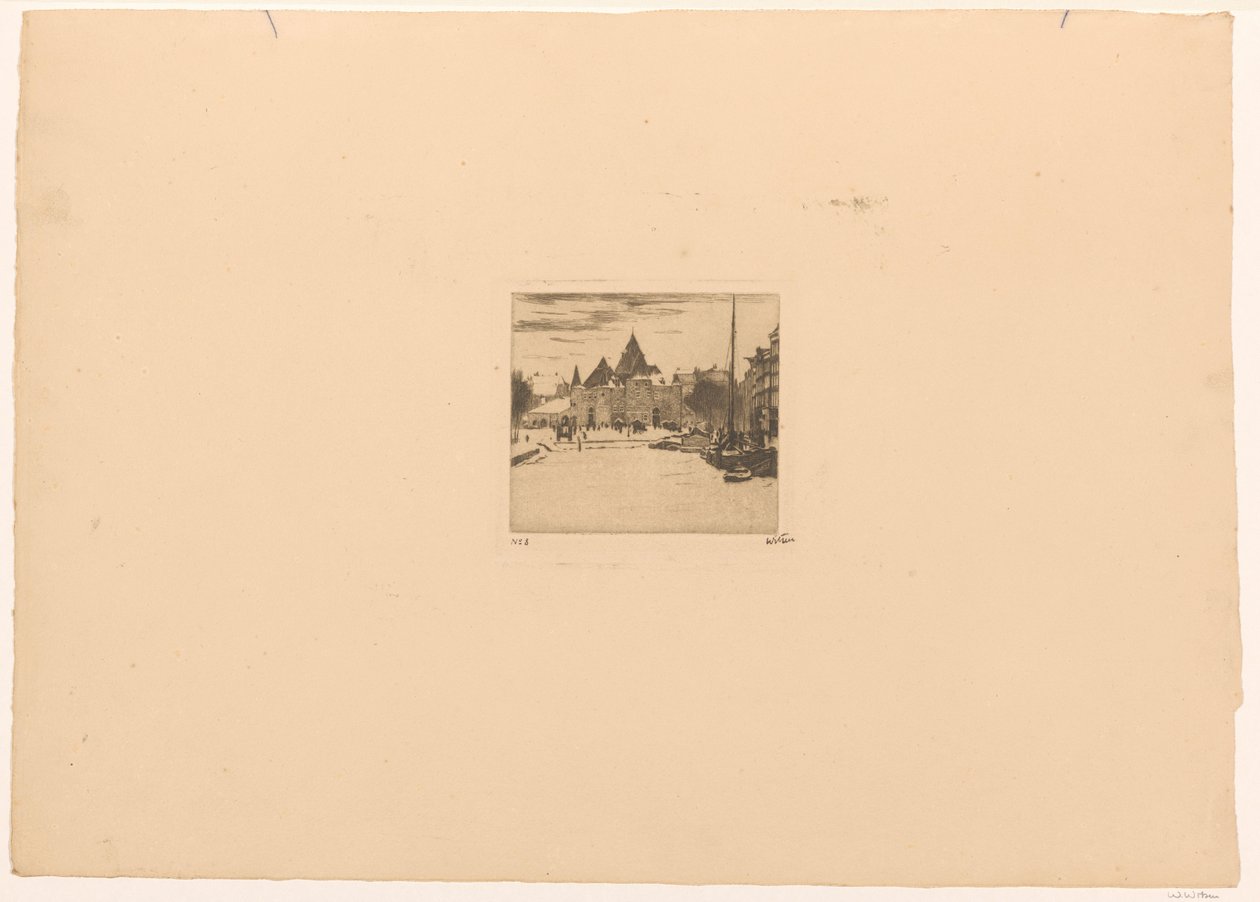 Nieuwmarkt ad Amsterdam da Willem Witsen (signed by artist)