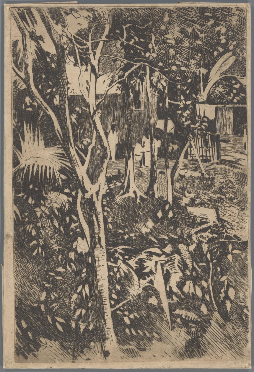 Famiglia nel giardino dell