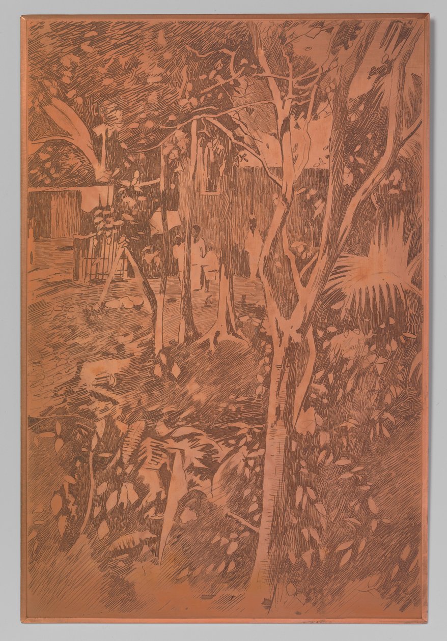 Ansicht in der Kampong, Buitenzorg da Willem Witsen