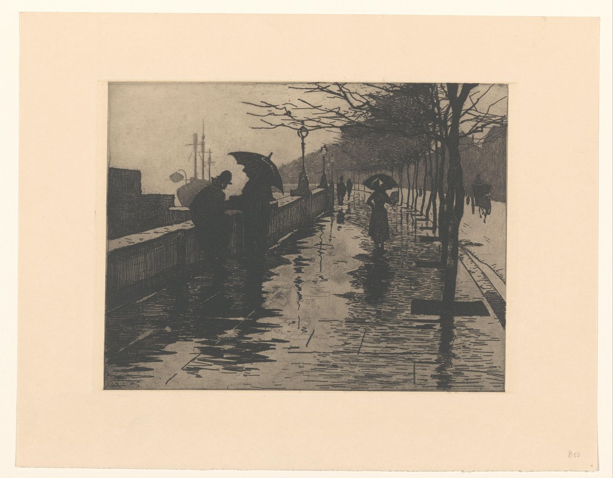 Veduta di Victoria Embankment a Londra da Willem Arnoldus Witsen