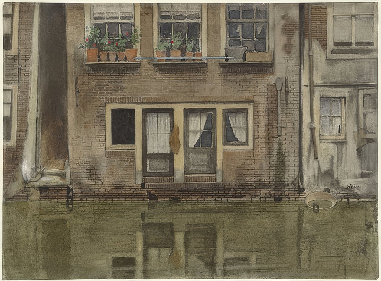 Casa su un canale ad Amsterdam da Willem Arnoldus Witsen