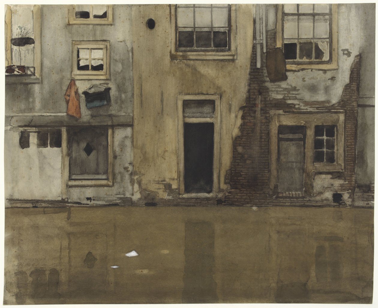 Case su un canale da Willem Arnoldus Witsen