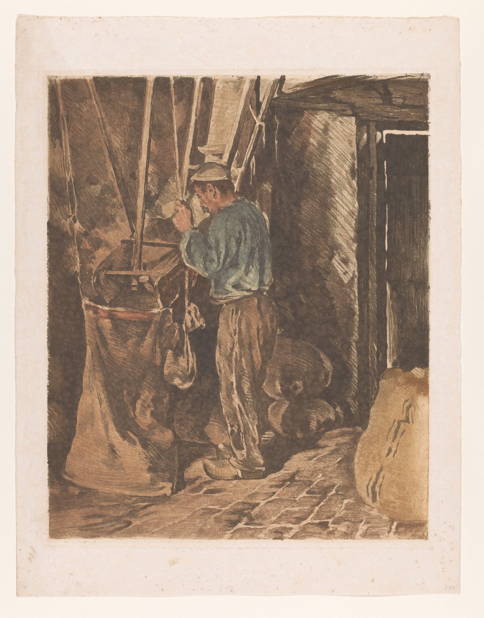 Mugnaio con un sacco di farina da Willem Arnoldus Witsen