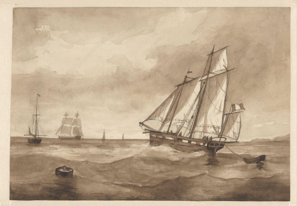Navi in mare da Willem Witsen