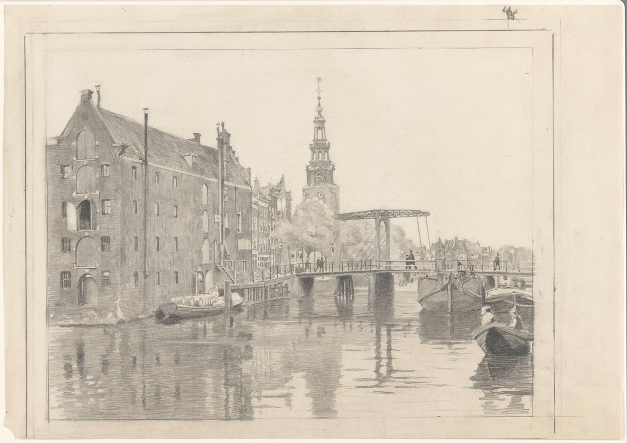 Veduta della città con la Montelbaanstoren da Willem Arnoldus Witsen
