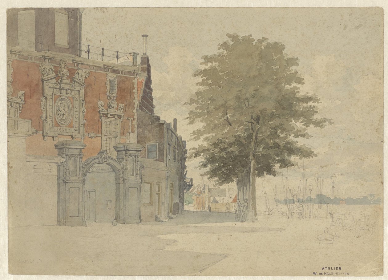 La Porta di Groothoofd a Dordrecht da Willem de Haas Hemken