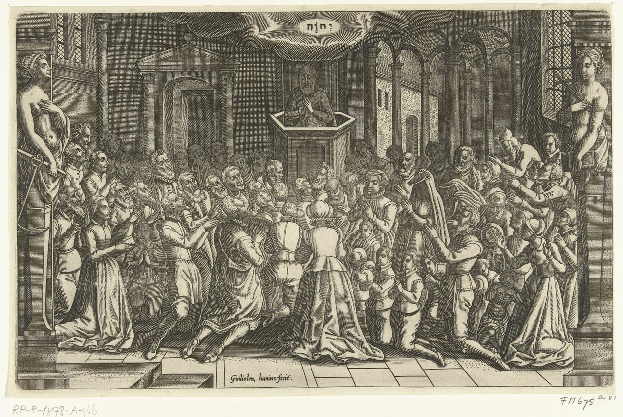 Ringraziamento per la liberazione di Leida, 1574 da Willem de Haen