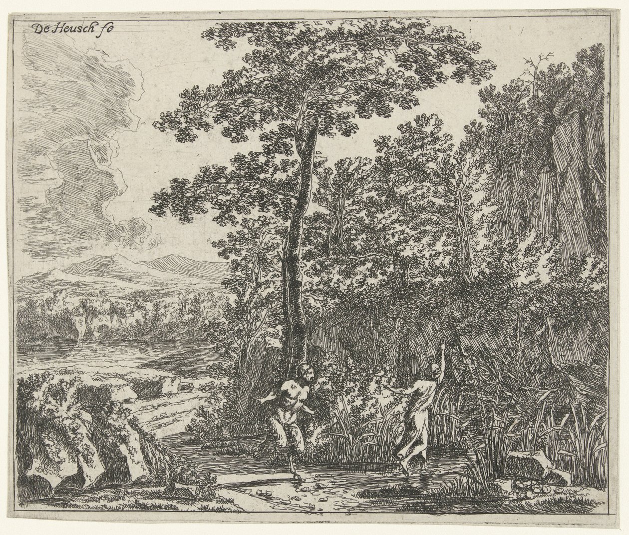 Paesaggio con Pan e Siringa da Willem de Heusch