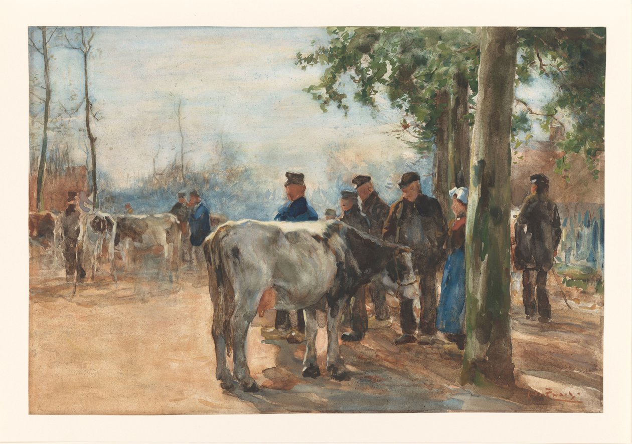 Il mercato del bestiame da Willem de Zwart
