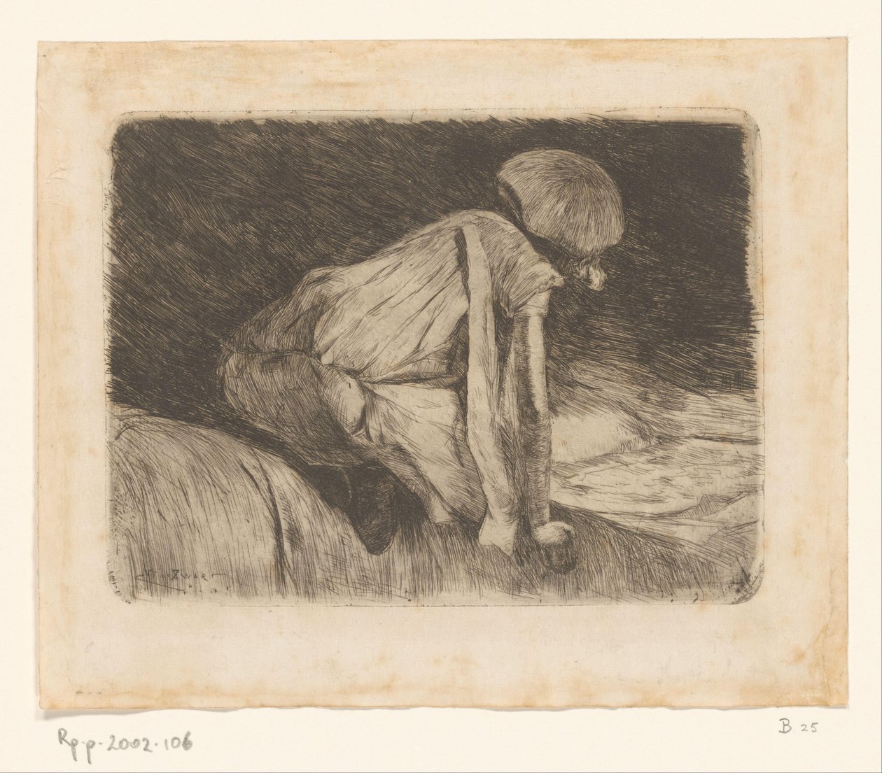Ragazza che legge (vista di spalle) da Willem de Zwart