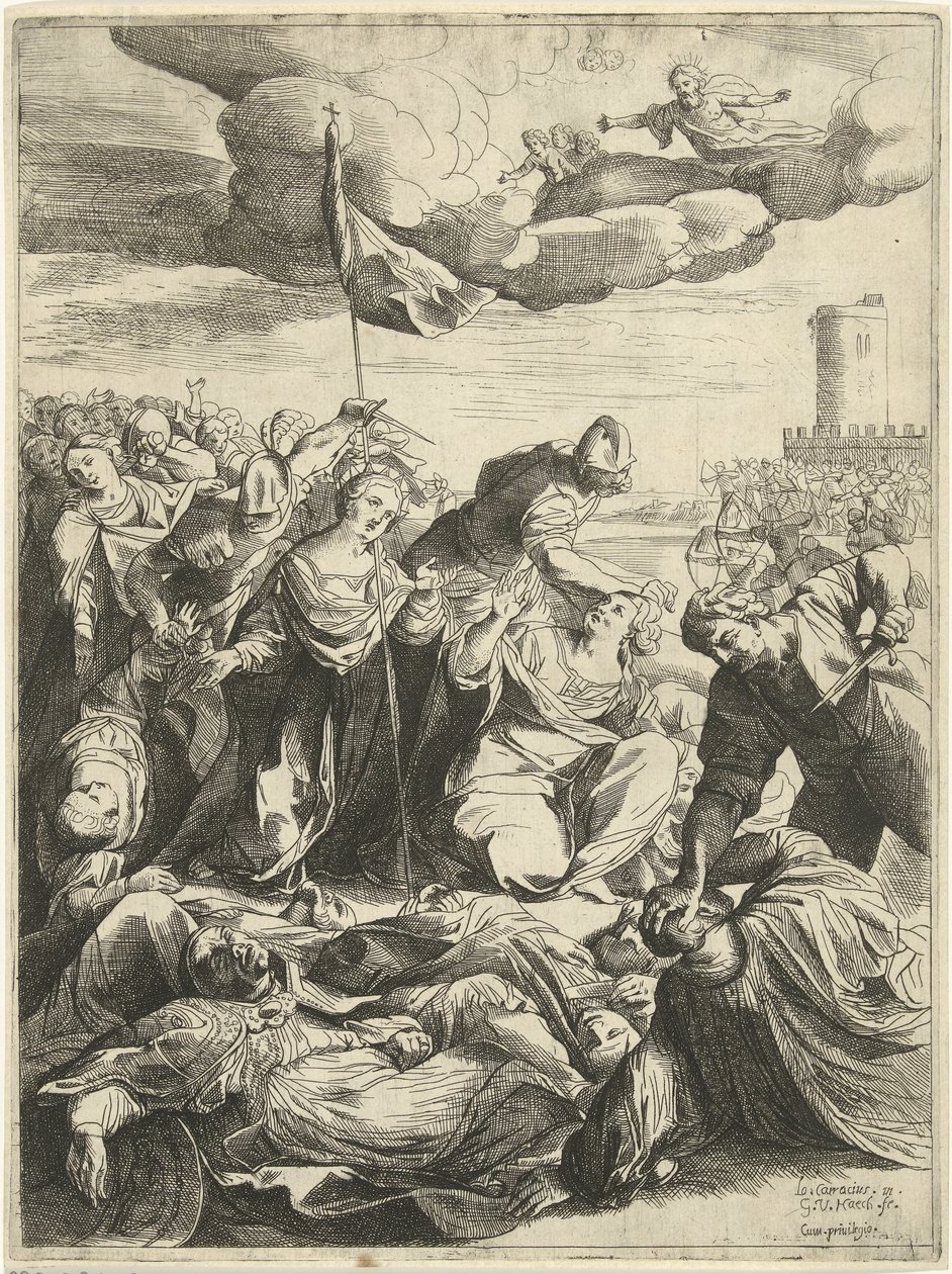 Santa Orsola assediata dagli Unni da Willem van Haecht (II)