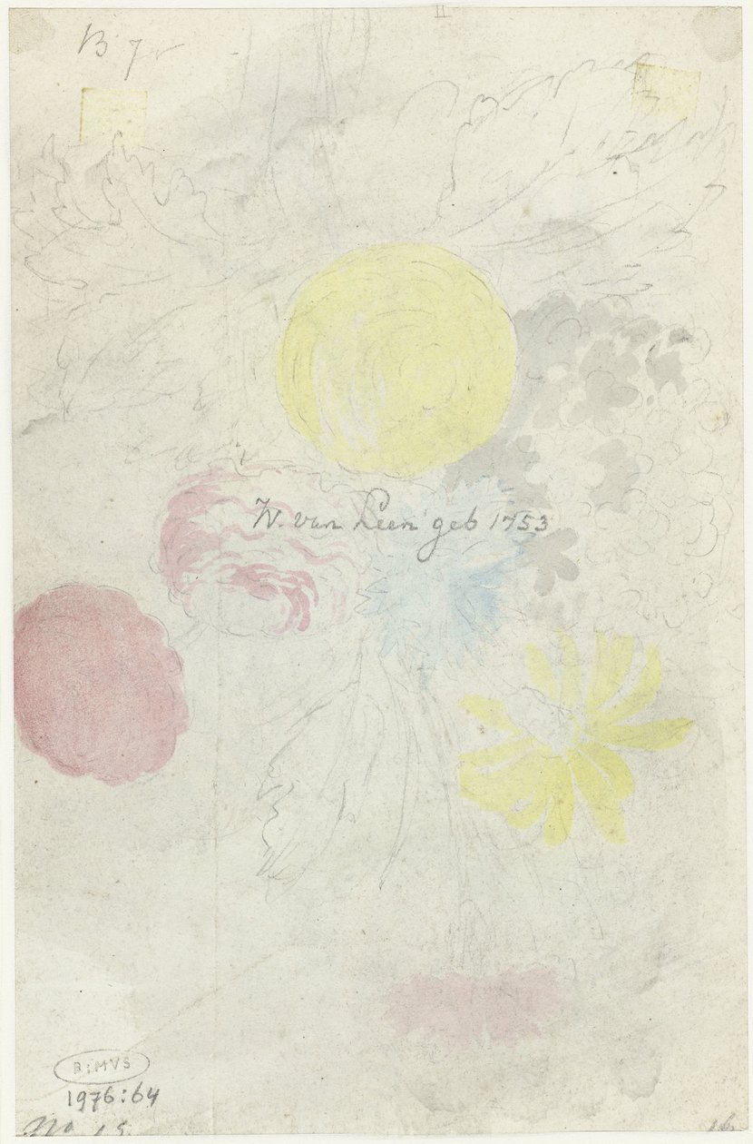 Schizzo di un bouquet da Willem van Leen
