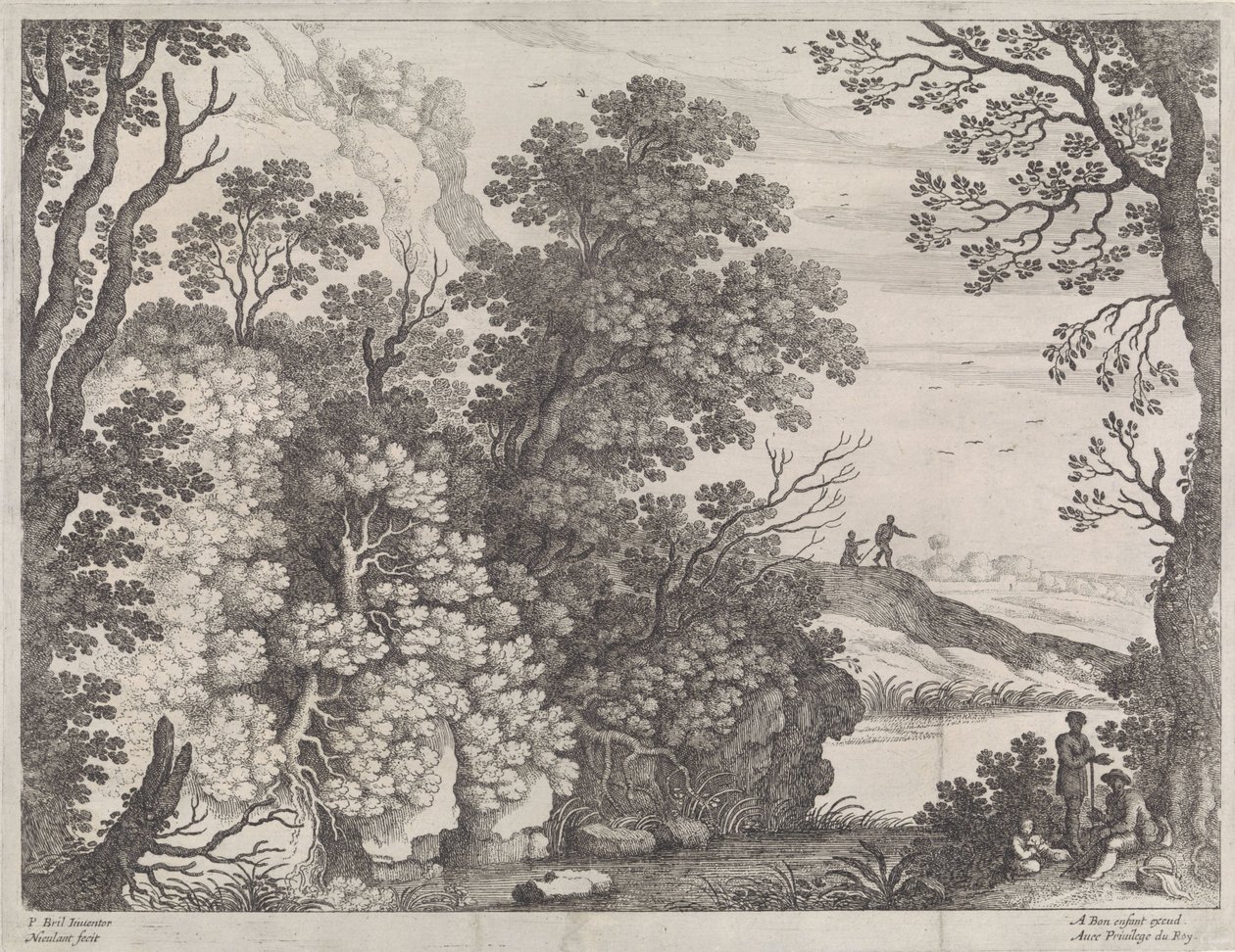 Paesaggio boschivo da Willem van Nieulandt (II)