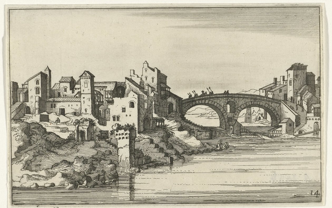 Ponte sul fiume da Willem van Nieulandt (II)