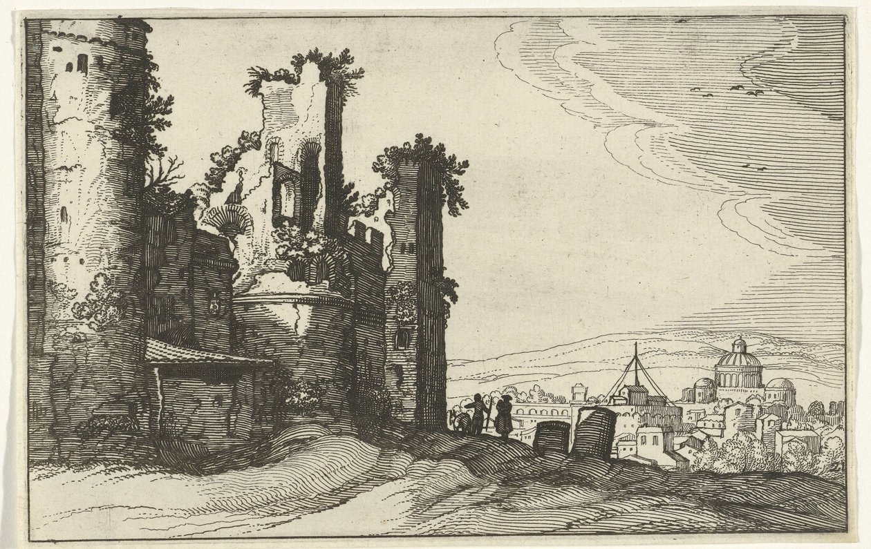 Veduta di Roma dal Monte Pincio da Willem van Nieulandt (II)