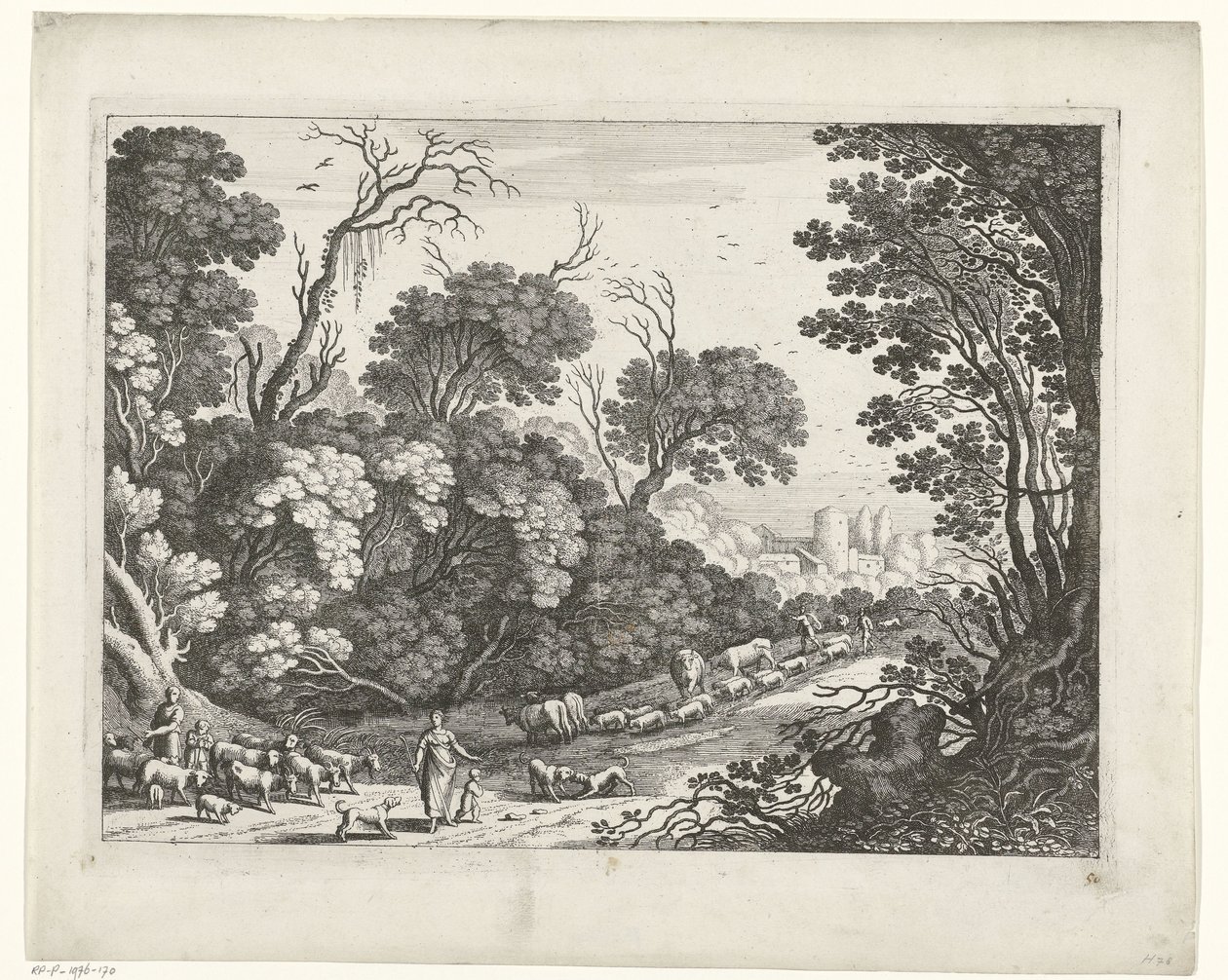 Pastori con il gregge da Willem van Nieulandt (II)