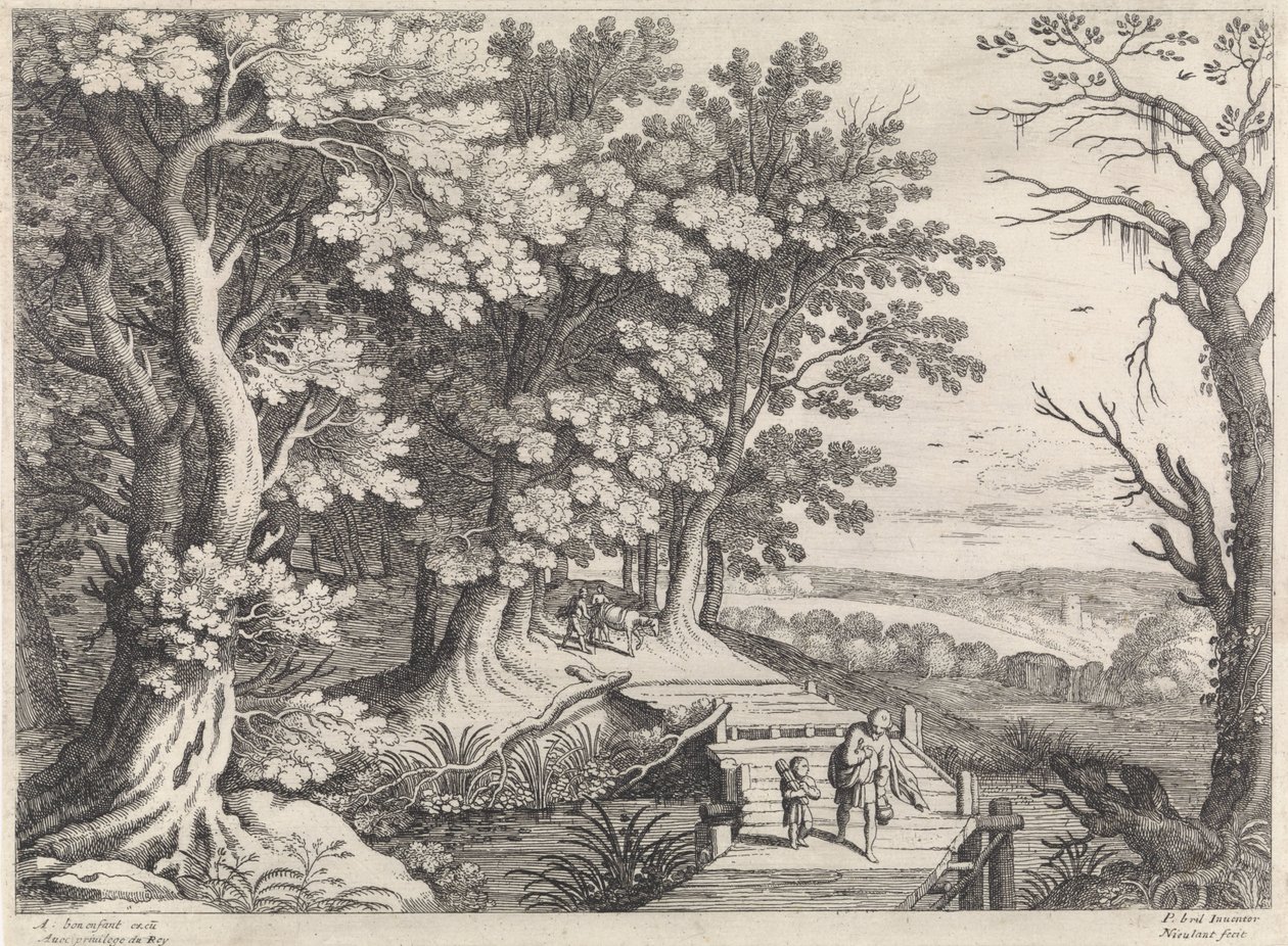 Paesaggio con Abramo e Isacco (Paesaggi italiani) da Willem van Nieulandt (II)