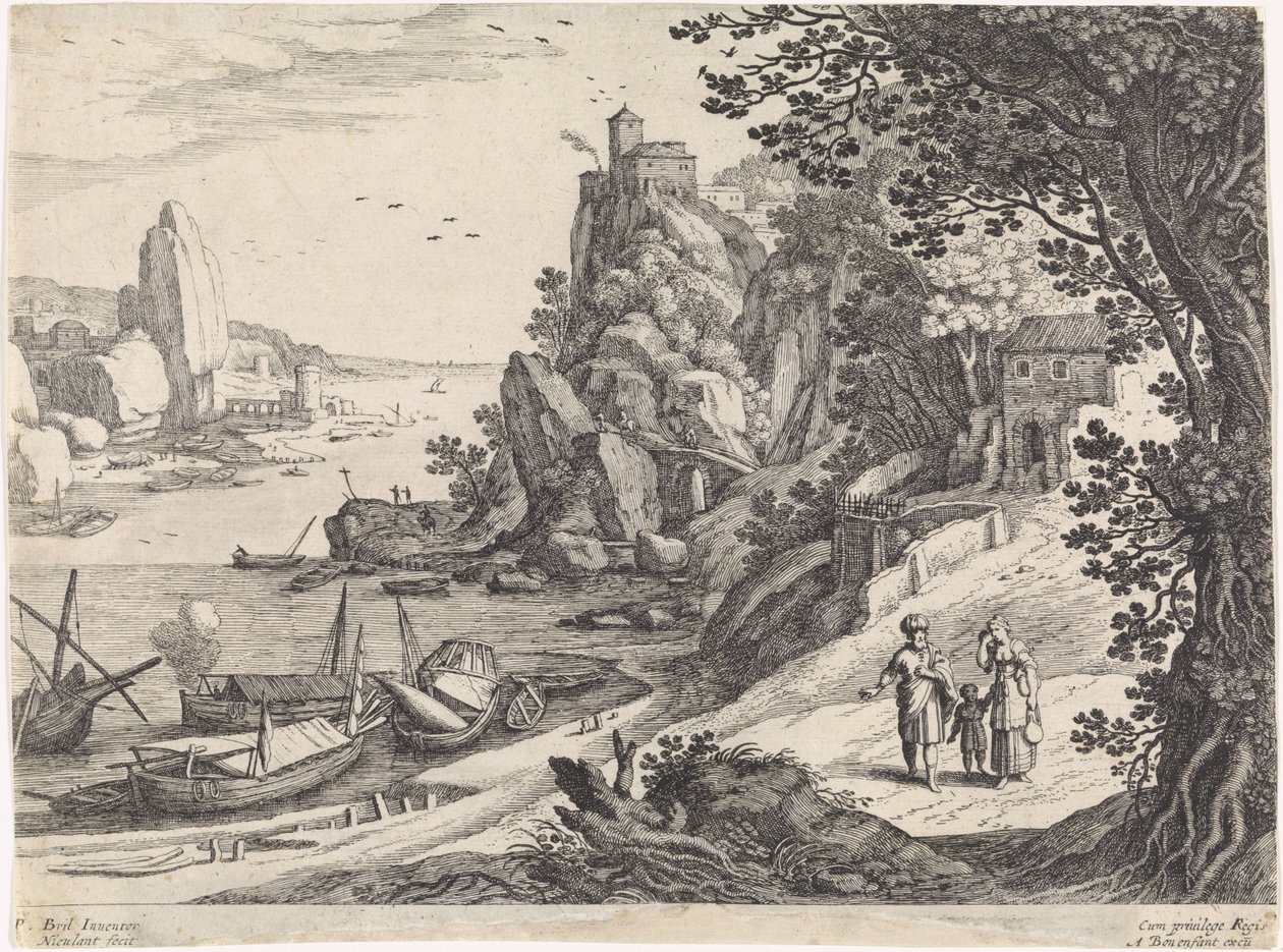 Paesaggio con la cacciata di Agar e Ismaele da Willem van Nieulandt (II)