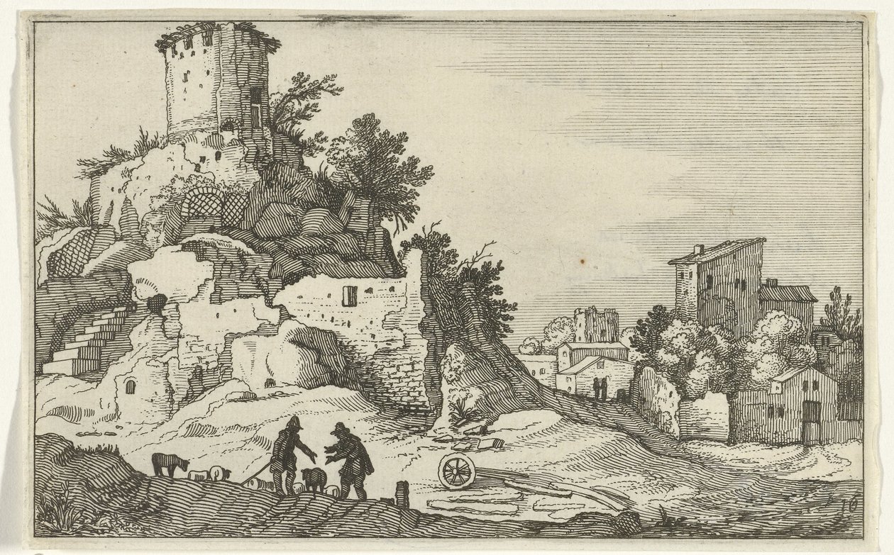 Rovina di una torre da Willem van Nieulandt (II)