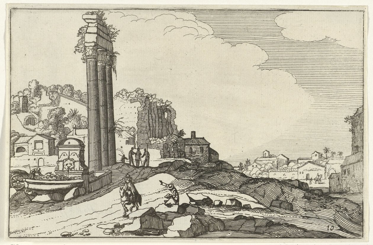 Tempio di Castore e Polluce da Willem van Nieulandt (II)