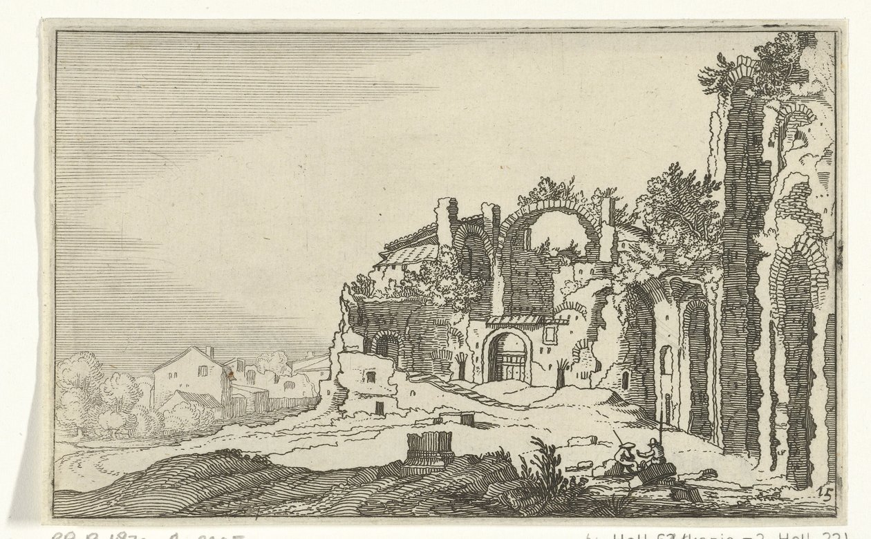 Terme di Diocleziano da Willem van Nieulandt (II)