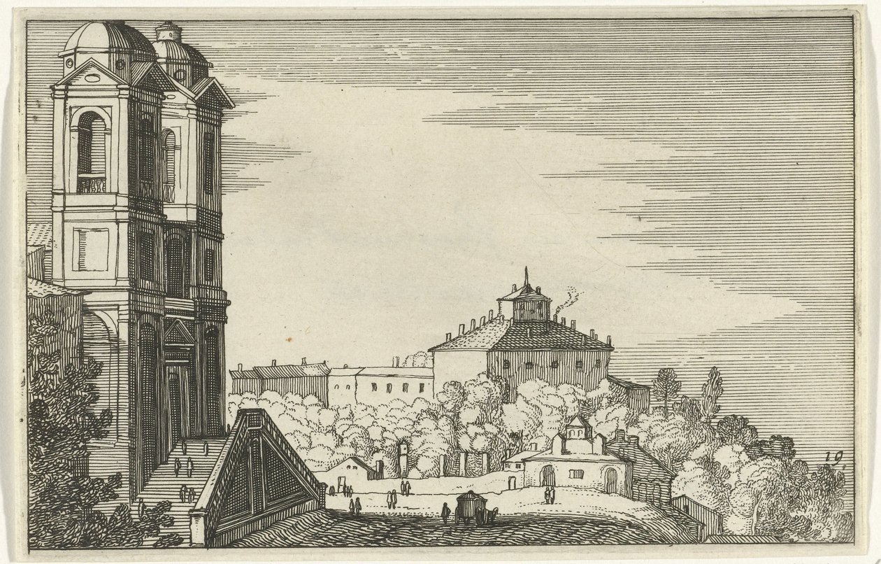 Trinità dei Monti a Roma da Willem van Nieulandt (II)