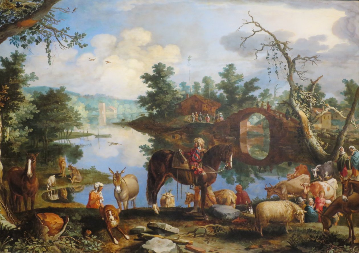 Giacobbe torna a Canaan" Willem van Nieulandt il Giovane, 1611, Museo Puškin da Willem van Nieulandt II