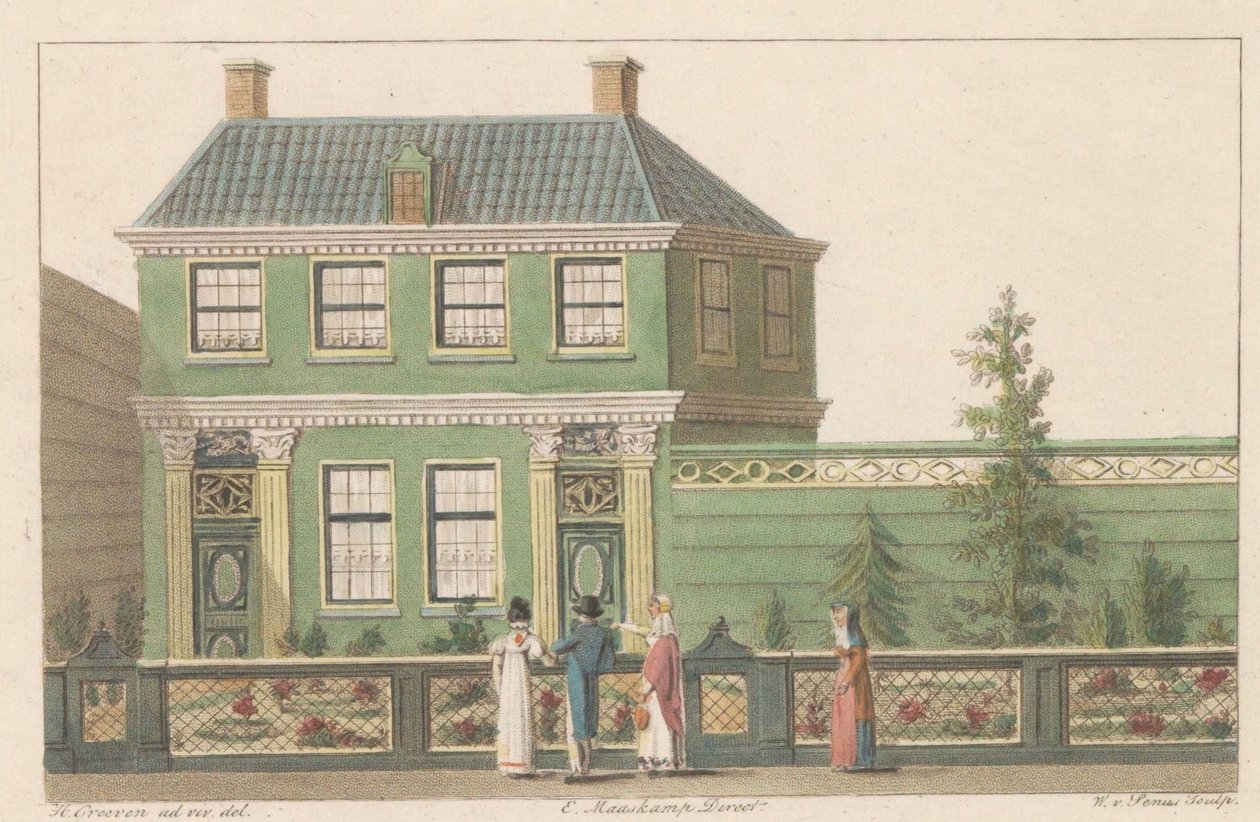 Edificio al lato est 219 a Zaandam, 1824 da Willem van Senus