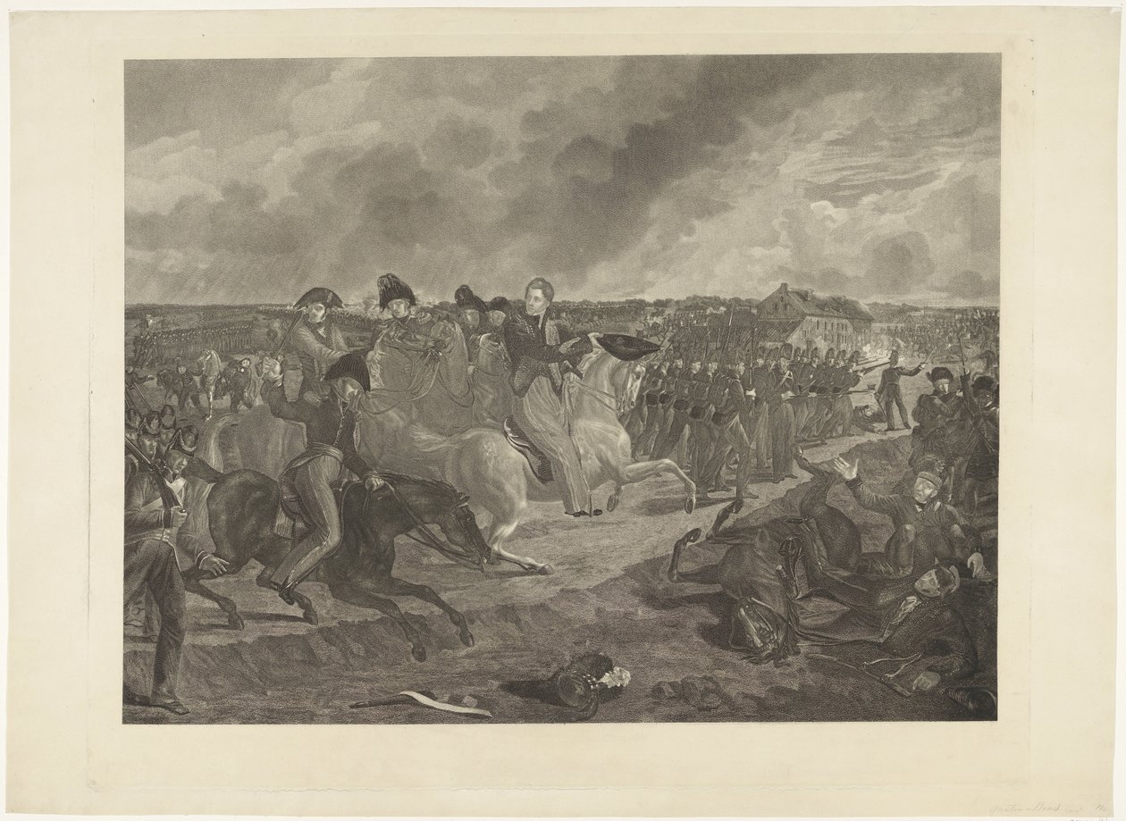 Principe di Orange nella battaglia di Quatre-Bras, 1815 da Willem van Senus