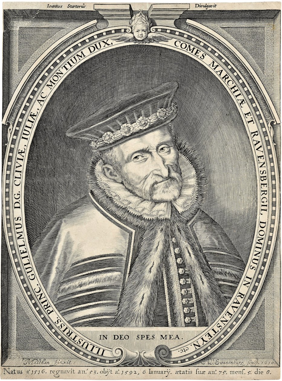 Ritratto del duca Guglielmo di Jülich-Cleves-Berg 1516-1592, 1610 da Willem van Swanenburgh