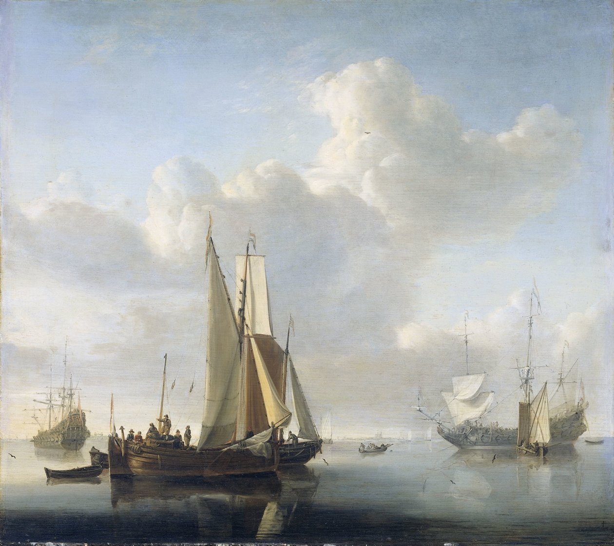 Navi al largo della costa da Willem van de Velde (II)