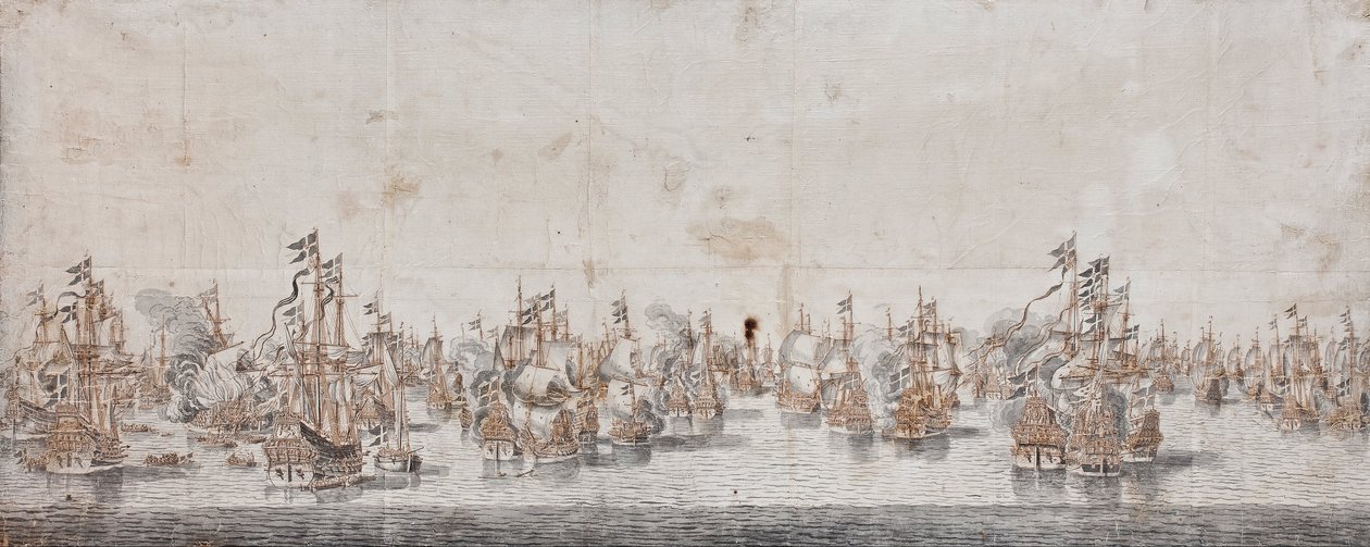 Battaglia di Fehmarn da Willem van de Velde
