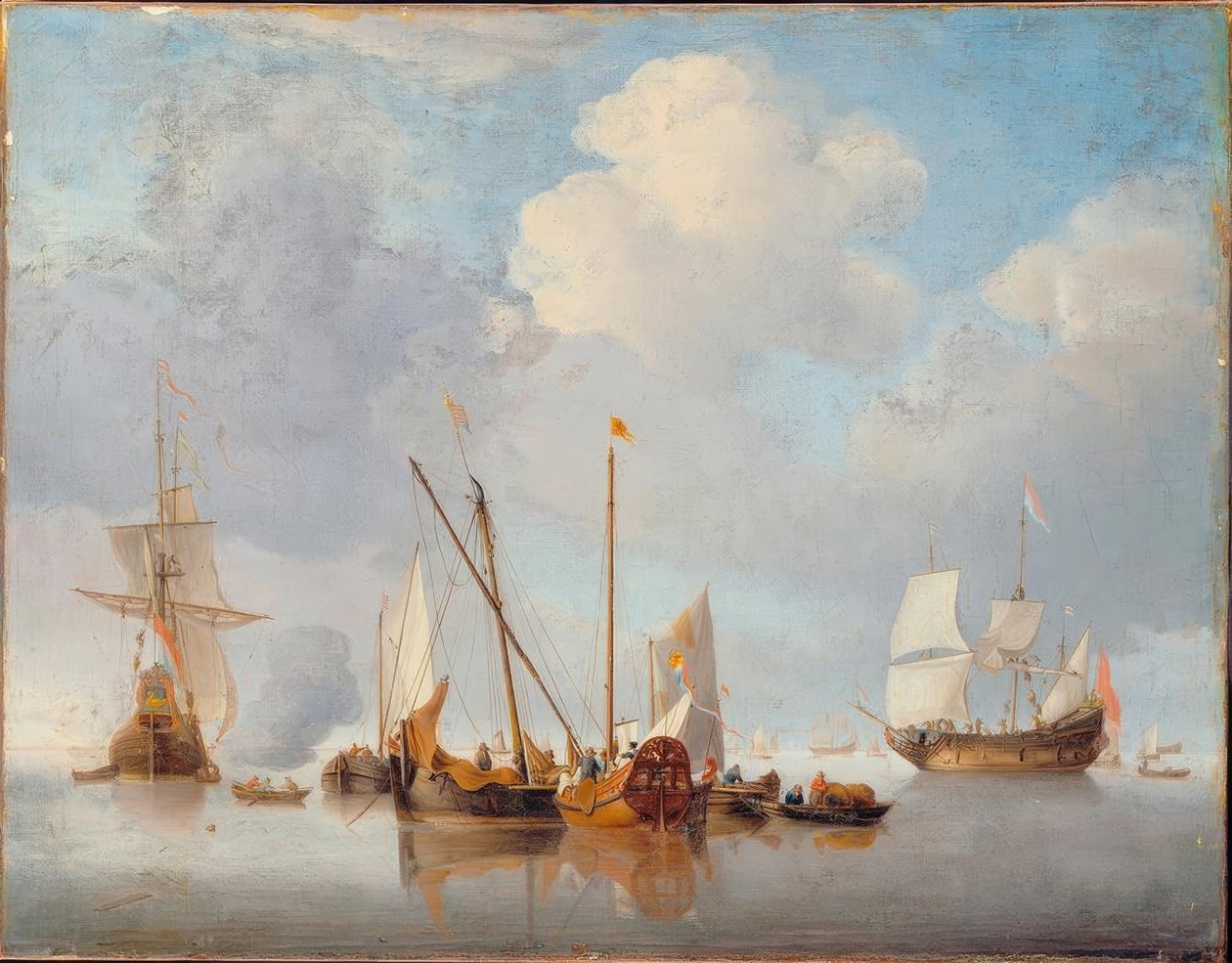 Dopo W. v. d. Velde il Giovane, Una bonaccia da Willem van de Velde the Younger