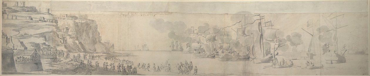 Maria di Modena sbarca a Dover, 21 novembre-1 dicembre 1673, c.1673 da Willem van de the Elder Velde
