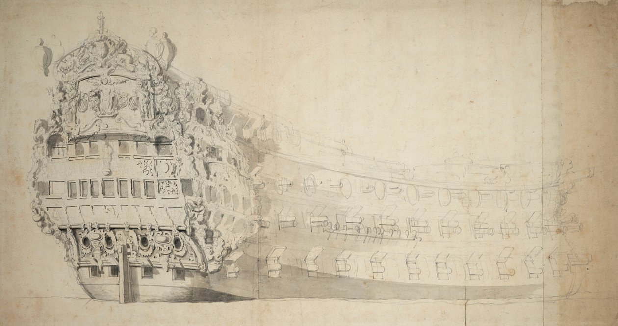 Royal Sovereign da Willem van de the Elder Velde